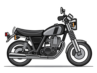 クラシックタイプのバイク