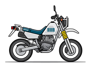 オフロードタイプのバイク