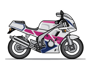 スポーツタイプのバイク