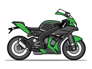 ツアラータイプのバイク